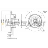 CD6242S BREMSI Гальмівний диск