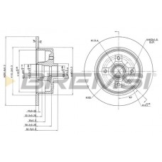 CD6242S BREMSI Гальмівний диск