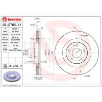 09.D765.11 BREMBO Гальмівний диск