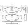 PA-0402AF JAPANPARTS Комплект гальмівних колодок дисковий гальм