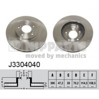 J3304040 NIPPARTS Гальмівний диск