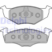 LP1249 DELPHI Комплект гальмівних колодок дисковий гальм