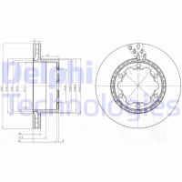 BG9015 DELPHI Гальмівний диск