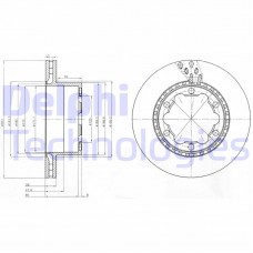 BG9015 DELPHI Гальмівний диск