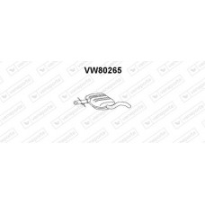 VW80265 VENEPORTE Середній глушник вихлопних газів