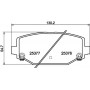 MDB3271 MINTEX Комплект гальмівних колодок дисковий гальм