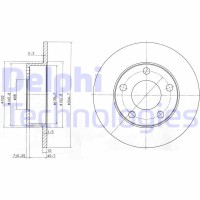 BG3381 DELPHI Гальмівний диск