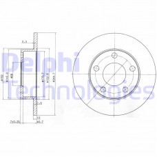 BG3381C DELPHI Гальмівний диск