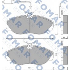 FO 629481 FOMAR Friction Комплект гальмівних колодок дисковий гальм