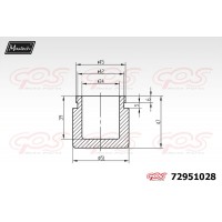72951028 MAXTECH Поршень корпус скоби гальма