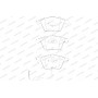 WBP23801A WAGNER Комплект гальмівних колодок дисковий гальм