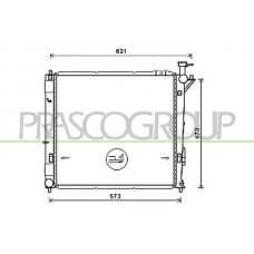 HN818R002 PRASCO Радіатор охолодження двигуна