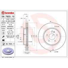 09.7823.11 BREMBO Гальмівний диск