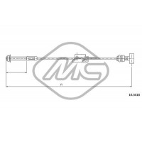 81836 Metalcaucho Тросик, cтояночный тормоз