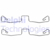 LX0448 DELPHI Комплектуючі колодки дискового гальма