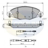 CBP21121 COMLINE Комплект гальмівних колодок дисковий гальм