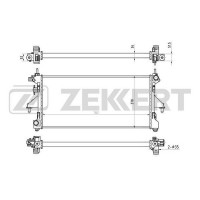 MK-1133 ZEKKERT Радіатор охолодження двигуна