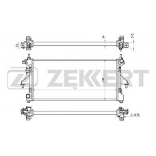 MK-1133 ZEKKERT Радіатор охолодження двигуна