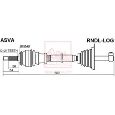 RNDL-LOG ASVA Привідний вал