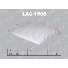 LAC-1506 LYNXauto Фільтр повітря у внутрішньому просторі