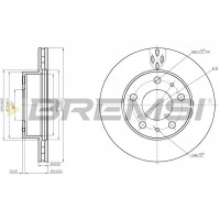 CD7171V BREMSI Гальмівний диск