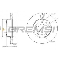 CD7171V BREMSI Гальмівний диск
