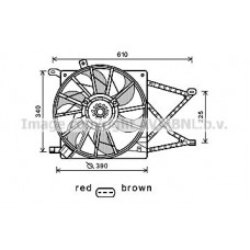 OL7544 AVA QUALITY COOLING Вентилятор охолодження двигуна