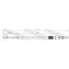 28642-006 FEBEST Свічка розжарювання