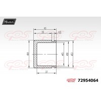 72954064 MAXTECH Поршень корпус скоби гальма
