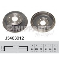 J3403012 NIPPARTS Гальмівний барабан