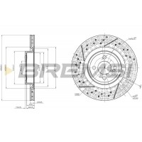 CD8121V BREMSI Гальмівний диск