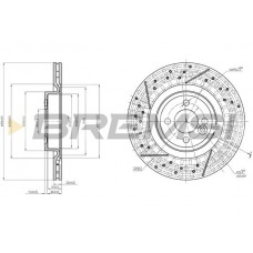 CD8121V BREMSI Гальмівний диск