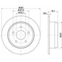 8DD 355 108-611 HELLA Гальмівний диск