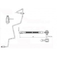 NBH6081 NATIONAL Гальмівний шланг