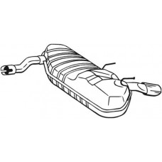 185-121 BOSAL Глушник вихлопних газів кінцевий
