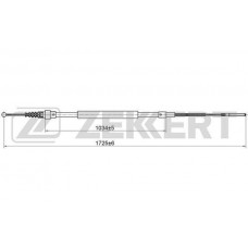BZ-1215 ZEKKERT Тросик, cтояночный тормоз