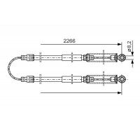 1 987 482 047 BOSCH Тросик, cтояночный тормоз