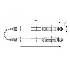 1 987 482 047 BOSCH Тросик, cтояночный тормоз