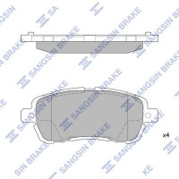 SP4138 Hi-Q Комплект гальмівних колодок дисковий гальм