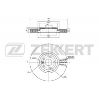 BS-6345 ZEKKERT Гальмівний диск