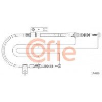 17.0595 COFLE Тросик, cтояночный тормоз