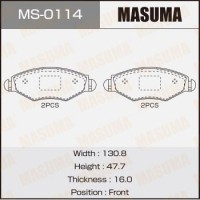 MS-0114 MASUMA Комплект гальмівних колодок
