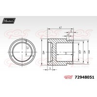 72948051 MAXTECH Поршень корпус скоби гальма