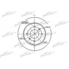 PBD2592 PATRON Гальмівний диск