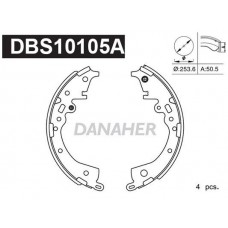 DBS10105A DANAHER Комплект гальмівних колодок