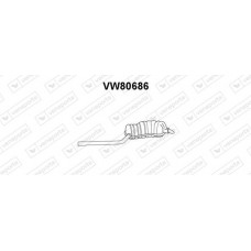 VW80686 VENEPORTE Глушник вихлопних газів кінцевий