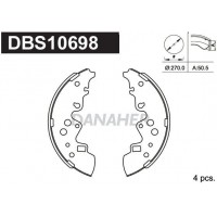 DBS10698 DANAHER Комплект гальмівних колодок