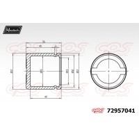 72957041 MAXTECH Поршень корпус скоби гальма