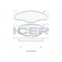 180459 ICER Комплект гальмівних колодок дисковий гальм