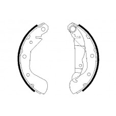 0 986 487 613 BOSCH Комплект гальмівних колодок